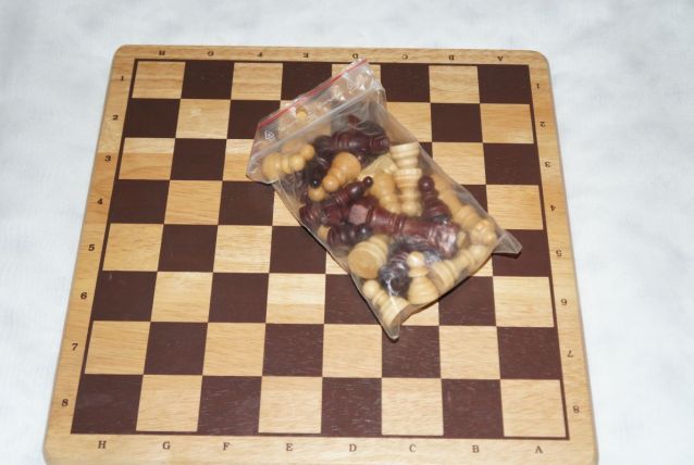 jeu échec en bois
