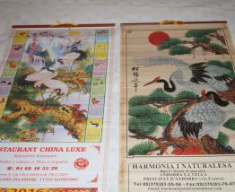 lot de 2 calendriers chinois
