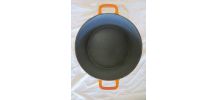 Cocotte en fonte orange marque GF Georg Fischer suisse