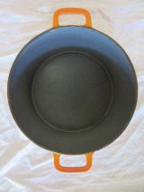 Cocotte en fonte orange marque GF Georg Fischer suisse