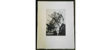 Gravure signée, numérotée, G. Giannini pour Edgar Poe