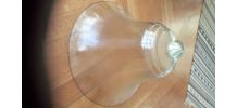 Grande cloche vintage en verre