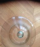 Grande cloche vintage en verre