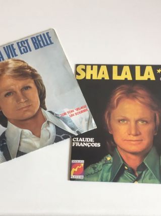 Claude François - 2 vinyles 45 t