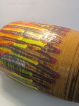 Grand vase Saint-Clément coulures polychrome