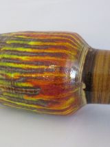 Grand vase Saint-Clément coulures polychrome