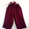 Pantalon jambes larges bordeaux