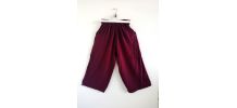 Pantalon jambes larges bordeaux