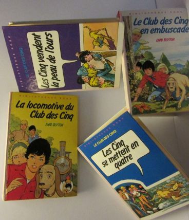 lot 4 bibliothèque rose "Club des Cinq" Enid Blyton