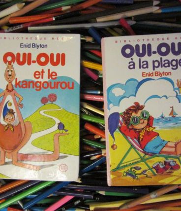 lot 2 bibliothèque rose "Oui-Oui" Enid Blyton