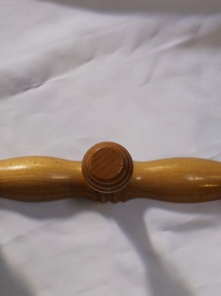 porte manteau bambou vernis 3 patères