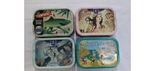 lot de 4 boites de sardines de collection VIDE