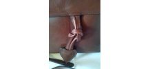 sac bandouIière vintage en cuir marron marque KEVIM