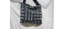 sac à main en jean recyclé fait main