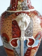 Grand vase Satsuma fin XIXème signé