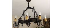 LUSTRE EN FER GORGE