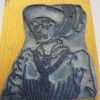 tampon ancien école dame/reine Moyen-Âge/Renaissance