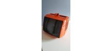 TV portable Prince orange vintage qui s'allume 