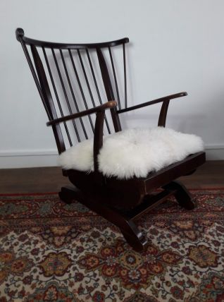 Fauteuil vintage anglais a bascule
