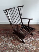 Fauteuil vintage anglais a bascule
