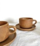 Paire de Tasses en Gres Vintage