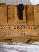 Caisse  a munitions ancienne , Bois