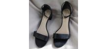 sandales noires à talons