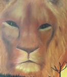 Tableau - Peinture a l'huile originale - Les lions