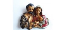 Sculpture polychrome La Sainte Famille