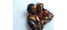 Sculpture polychrome La Sainte Famille