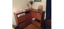 Meuble d'angle / Enfilade Vintage Années 50