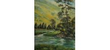 Tableau - Peinture a l'huile originale - Les Pyrénées