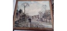 deux Peinture sur bois de pissaro