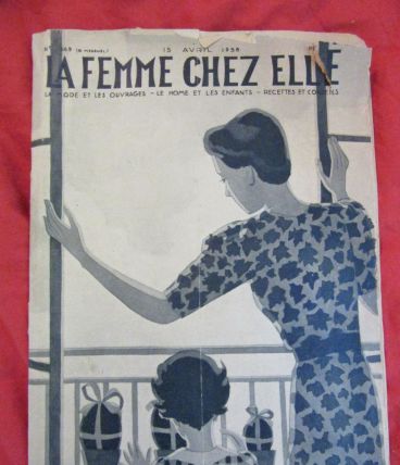 revue La Femme Chez Elle mode ouvrages recettes 1938