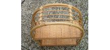 étagère en rotin , vintage