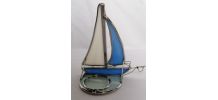 Bougeoir en vitrail  bateau