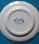 1 assiette plate Station BP en porcelaine vintage 70 