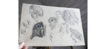 croquis portraits crayon à papier