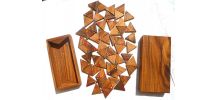 Tridomino , jeu en  bois