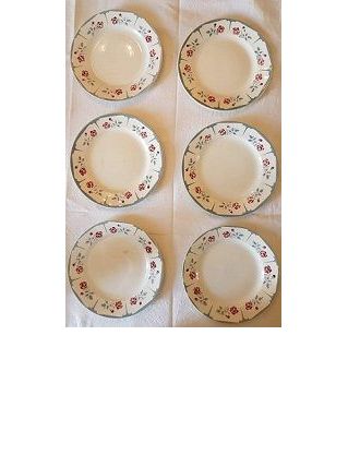 6 assiettes à dessert Digoin Sarreguemines