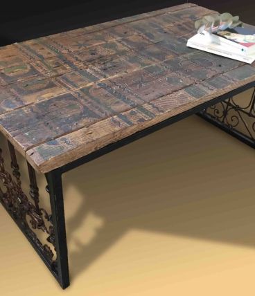 Table basse « jaune »