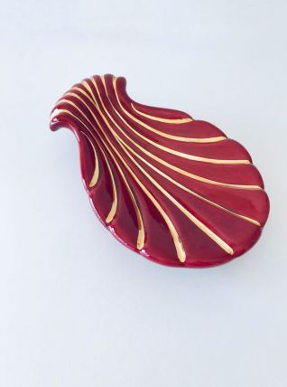 Plat coquillage en céramique Magdalithe