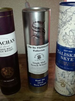 Boites de whisky en métal