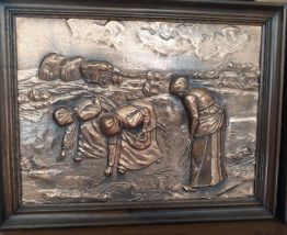 Tableaux champêtres cuivre bois