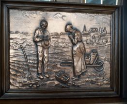 Tableaux champêtres cuivre bois