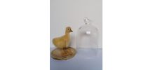Canard taxidermie caneton cloche