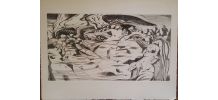 Superbe gravure originale Giovanni GIANNINI pour Edgar Poe