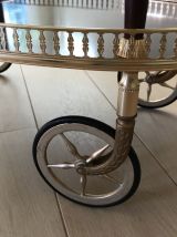desserte dorée vintage