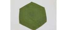 napperon avec broderie sur tissu hexagonal