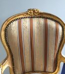 Magnifique salon style louis XV doré 1banquette 2 fauteuils